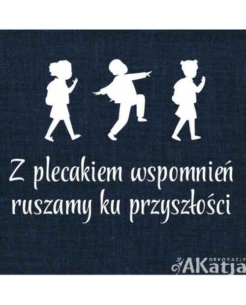 Z plecakiem wspomnień ruszamy ku przyszłości- wycinanka z kartonu