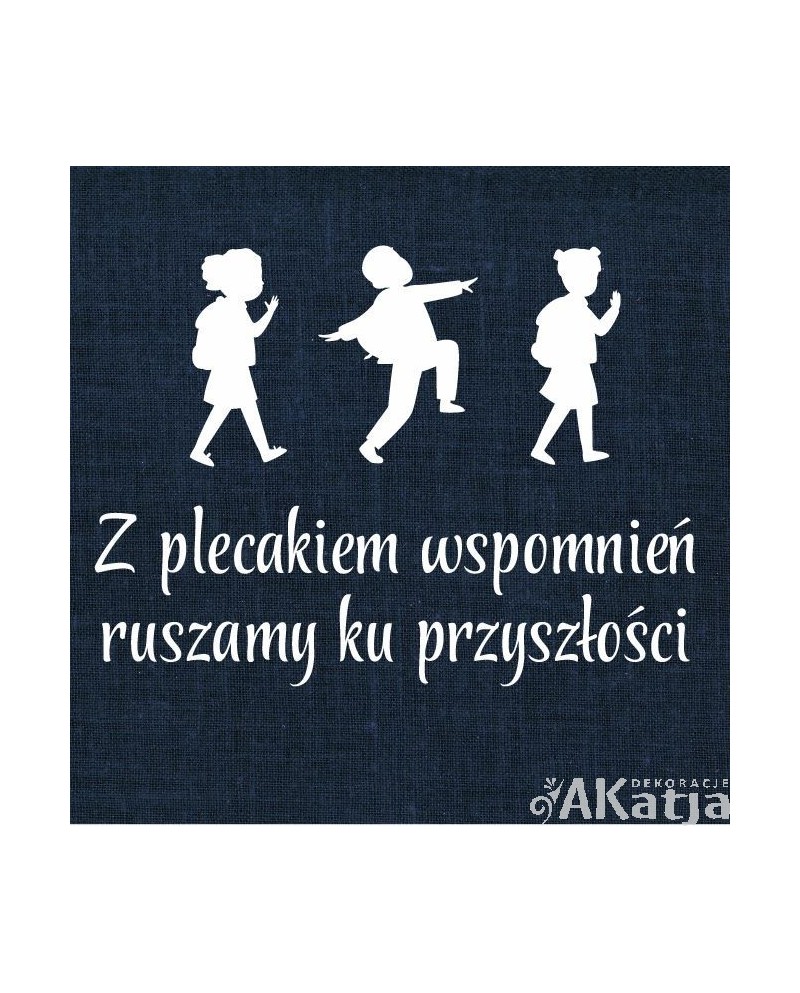 Z plecakiem wspomnień ruszamy ku przyszłości- wycinanka z kartonu