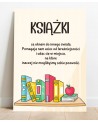 Plakat z napisem: Książki są oknem do innego świata