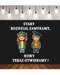Stary rozdział zamykamy...- dekoracje do gazetek szkolnych