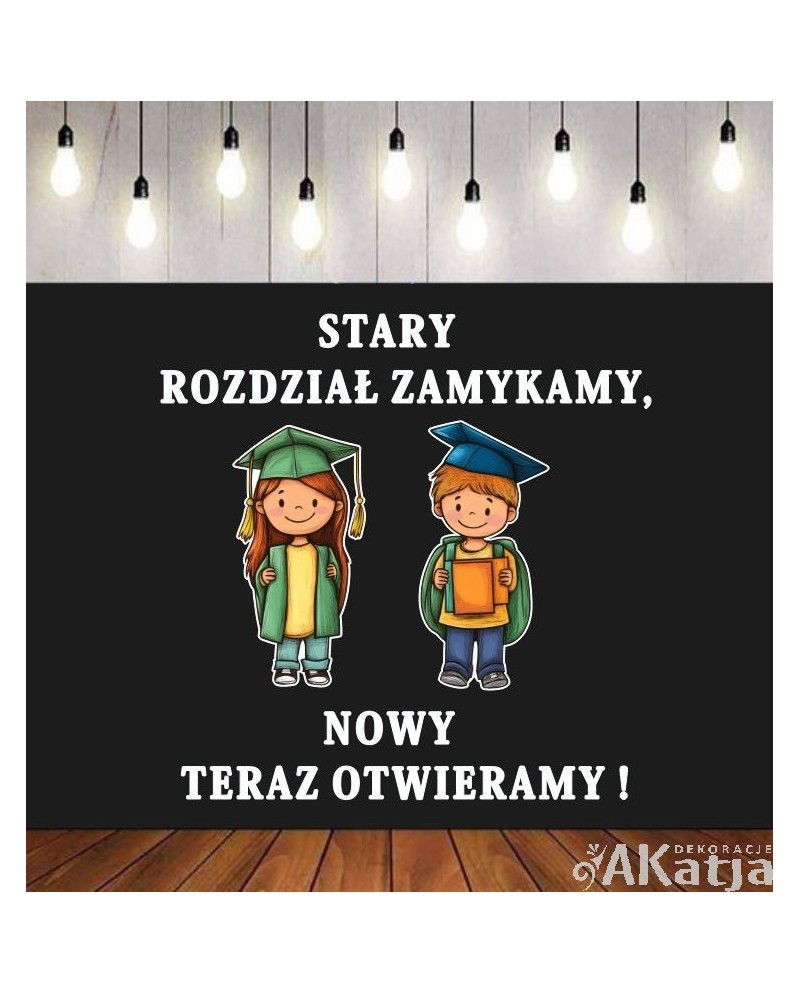 Stary rozdział zamykamy...- dekoracje do gazetek szkolnych