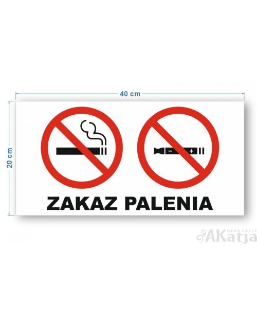 Tabliczka Zakaz Palenia papierosów