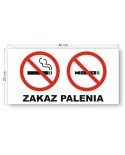 Tabliczka Zakaz Palenia papierosów