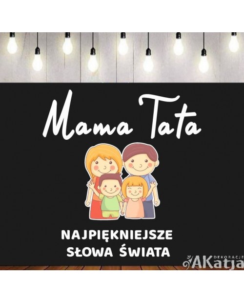 Mama Tata najpiękniejsze słowa świata- dekoracje do gazetek szkolnych