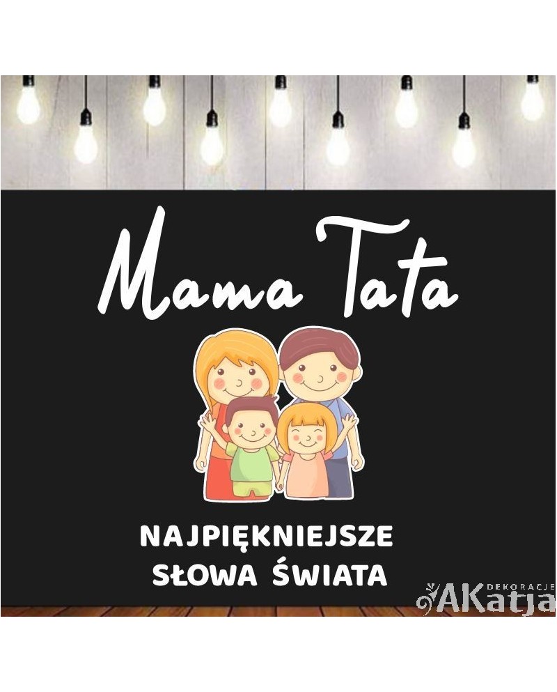 Mama Tata najpiękniejsze słowa świata- dekoracje do gazetek szkolnych