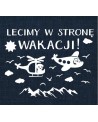 Lecimy w stronę wakacji- wycinanka z kartonu