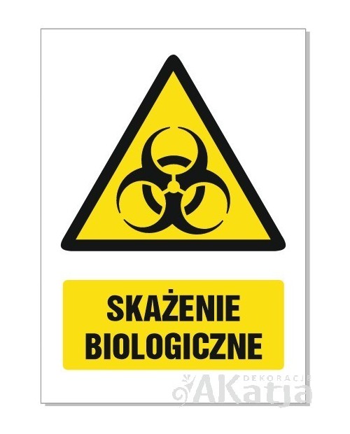 Piktogram ostrzegawczy - SKAŻENIE BIOLOGICZNE