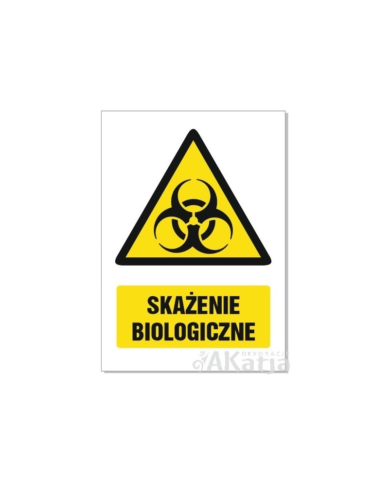 Piktogram ostrzegawczy - SKAŻENIE BIOLOGICZNE