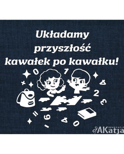 Układamy przyszłość kawałek po kawałku- wycinanka z kartonu