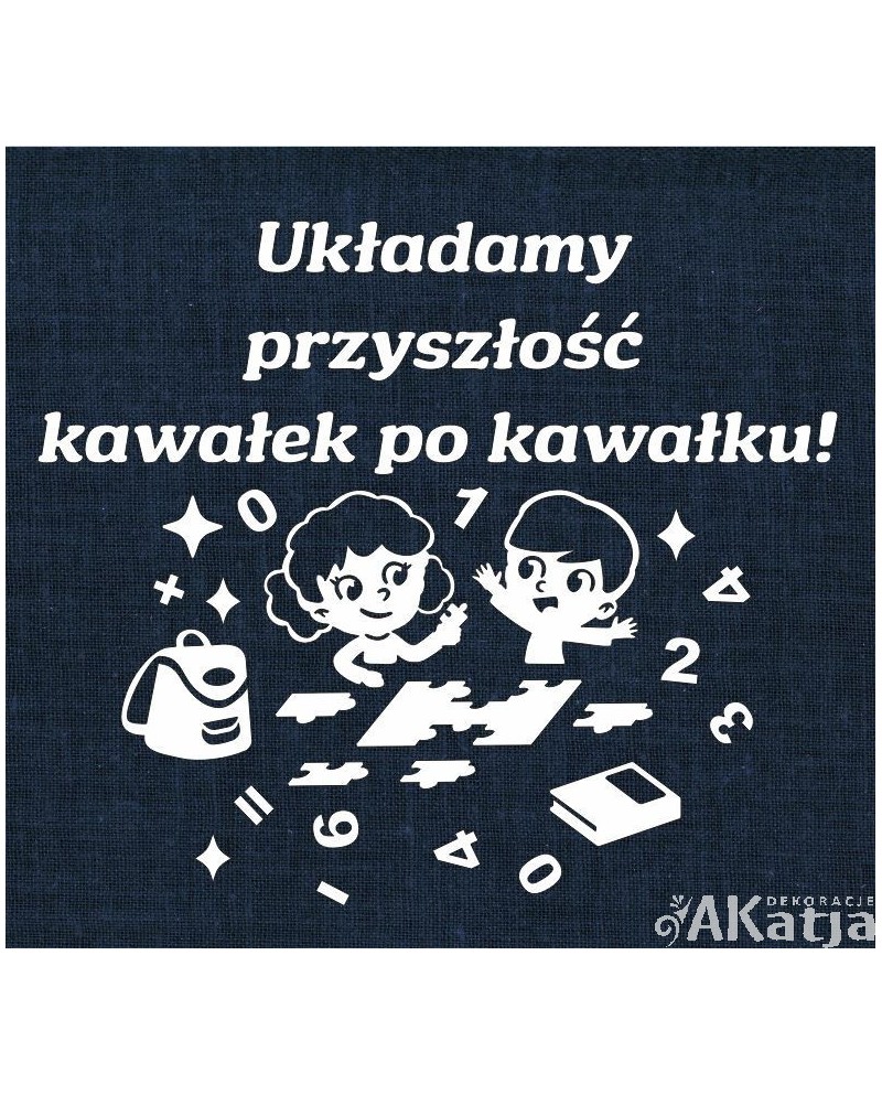 Układamy przyszłość kawałek po kawałku- wycinanka z kartonu