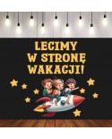 Lecimy w stronę wakacji- zestaw dekoracji do gazetek szkolnych