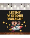 Lecimy w stronę wakacji- zestaw dekoracji do gazetek szkolnych