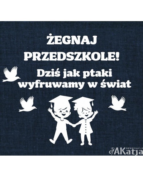 Żegnaj przedszkole!- wycinanka z kartonu