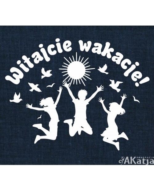Witajcie wakacje!- wycinanka z kartonu