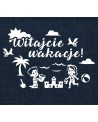 Witajcie wakacje- wycinanka z kartonu