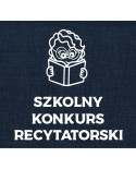 Szkolny konkurs recytatorski- wycinanka z kartonu