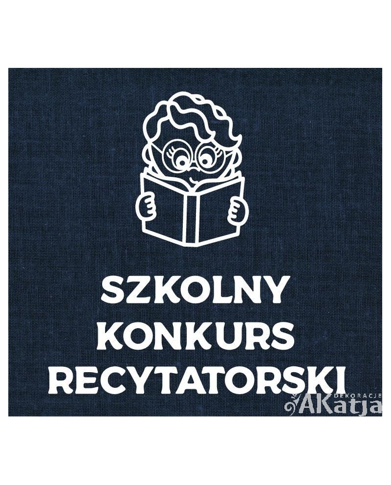 Szkolny konkurs recytatorski- wycinanka z kartonu