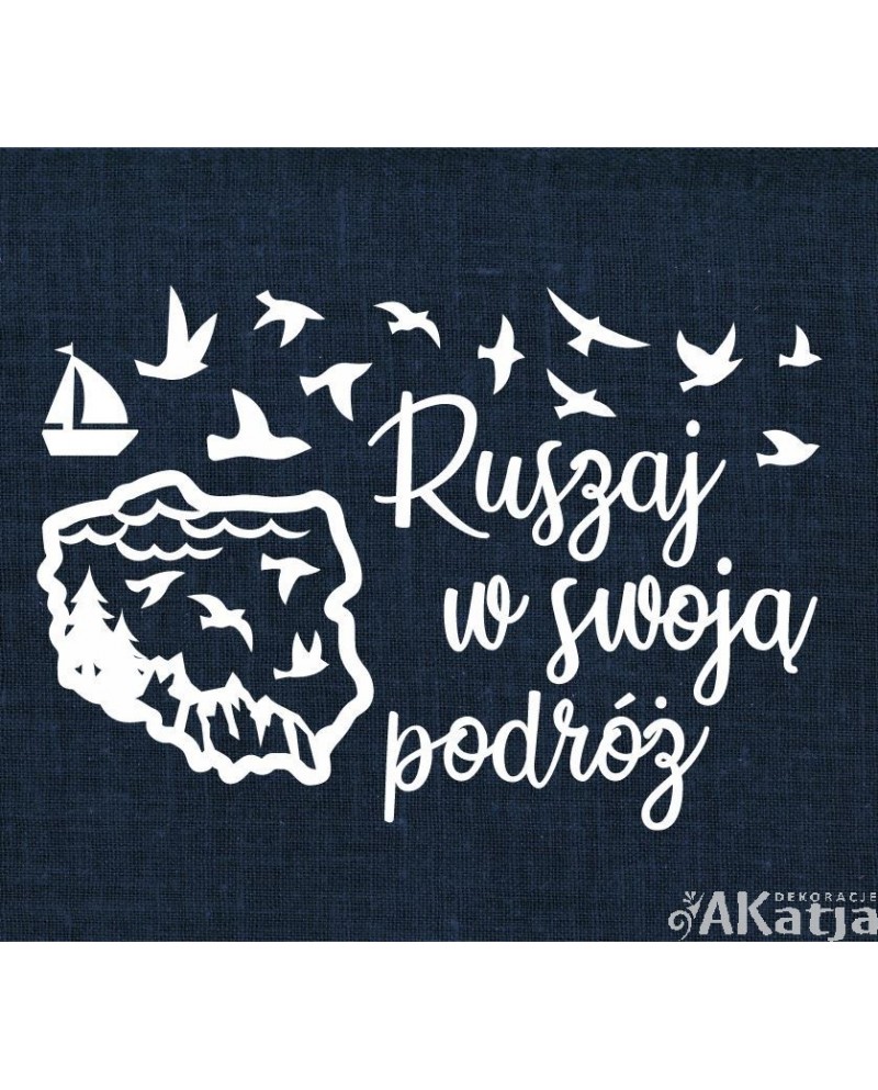 Ruszaj w swoją podróż- wycinanka z kartonu
