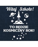 To będzie kosmiczny rok!- wycinanka z kartonu