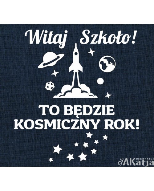 To będzie kosmiczny rok!- wycinanka z kartonu