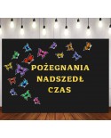 Pożegnania nadszedł czas- dekoracje do gazetek szkolnych