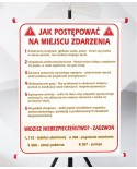 Plansza- Jak postępować na miejscu zdarzenia