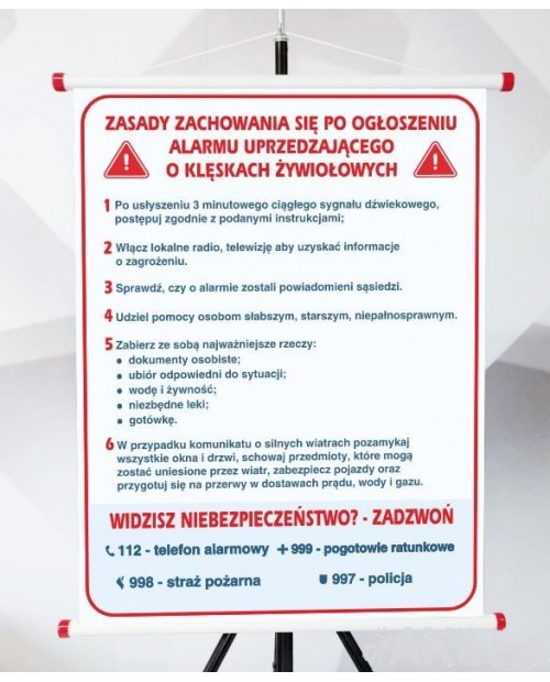 Plansza- Klęski żywiołowe: zasady zachowania