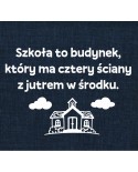 Szkoła to budynek...- wycinanka z kartonu