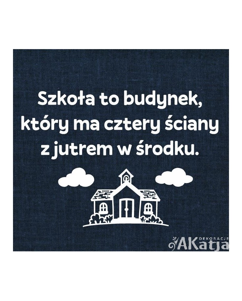 Szkoła to budynek...- wycinanka z kartonu