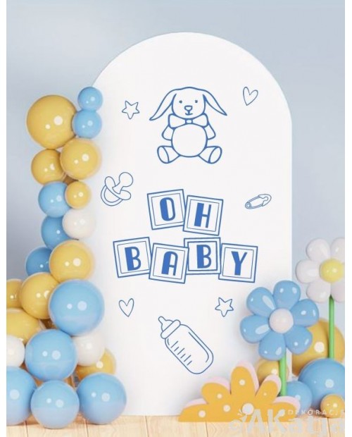 Naklejka na Baby Shower: Oh Baby