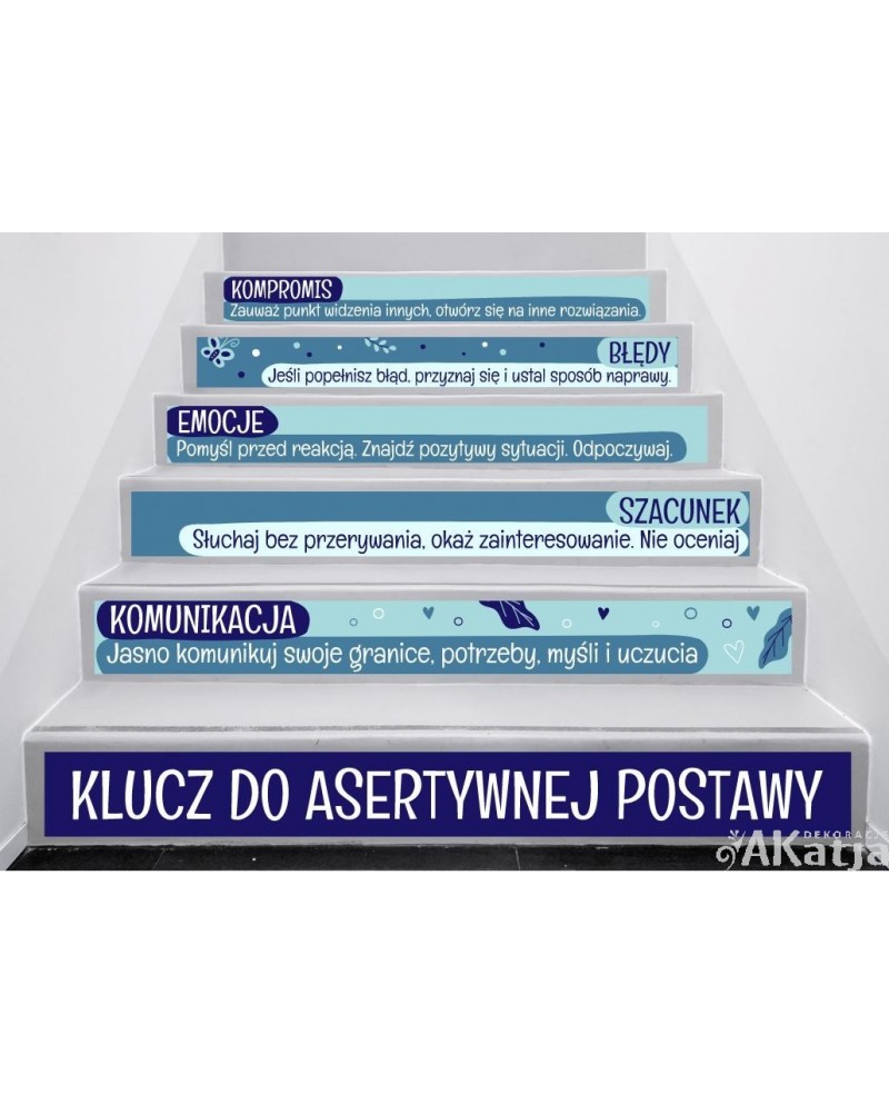 Naklejki na schody: Klucz do asertywnej postawy