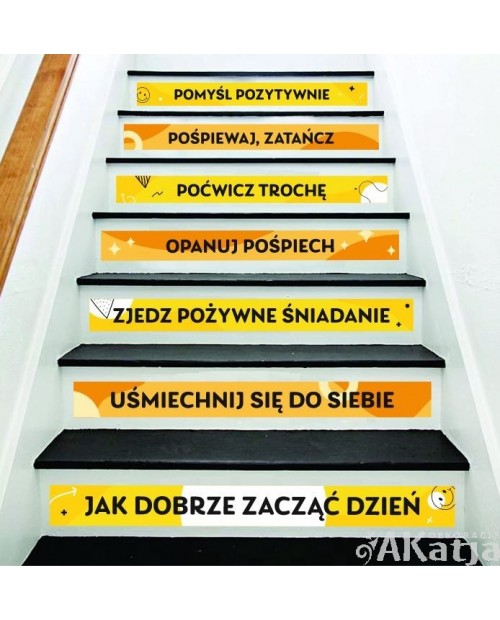 Naklejki na schody: Jak dobrze zacząć dzień