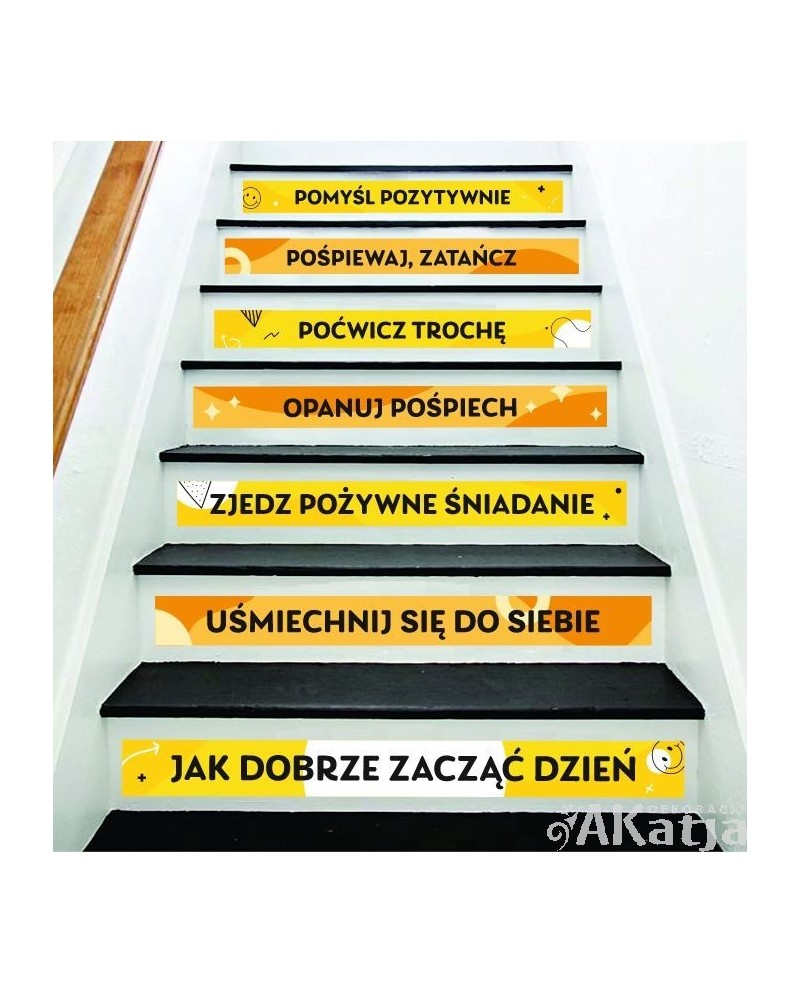 Naklejki na schody: Jak dobrze zacząć dzień