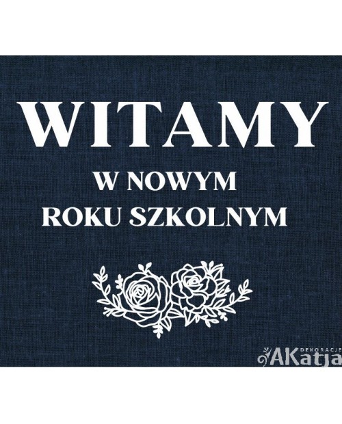Witamy w nowym roku szkolnym- wycinanka z kartonu