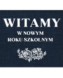 Witamy w nowym roku szkolnym- wycinanka z kartonu