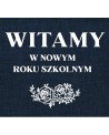 Witamy w nowym roku szkolnym- wycinanka z kartonu