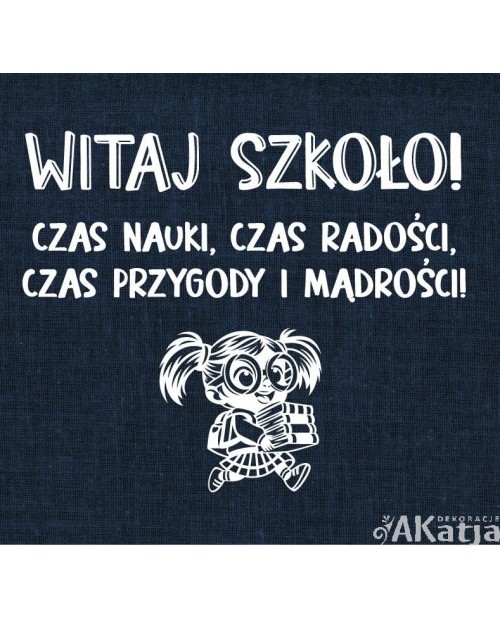 Witaj szkoło- wycinanka z kartonu
