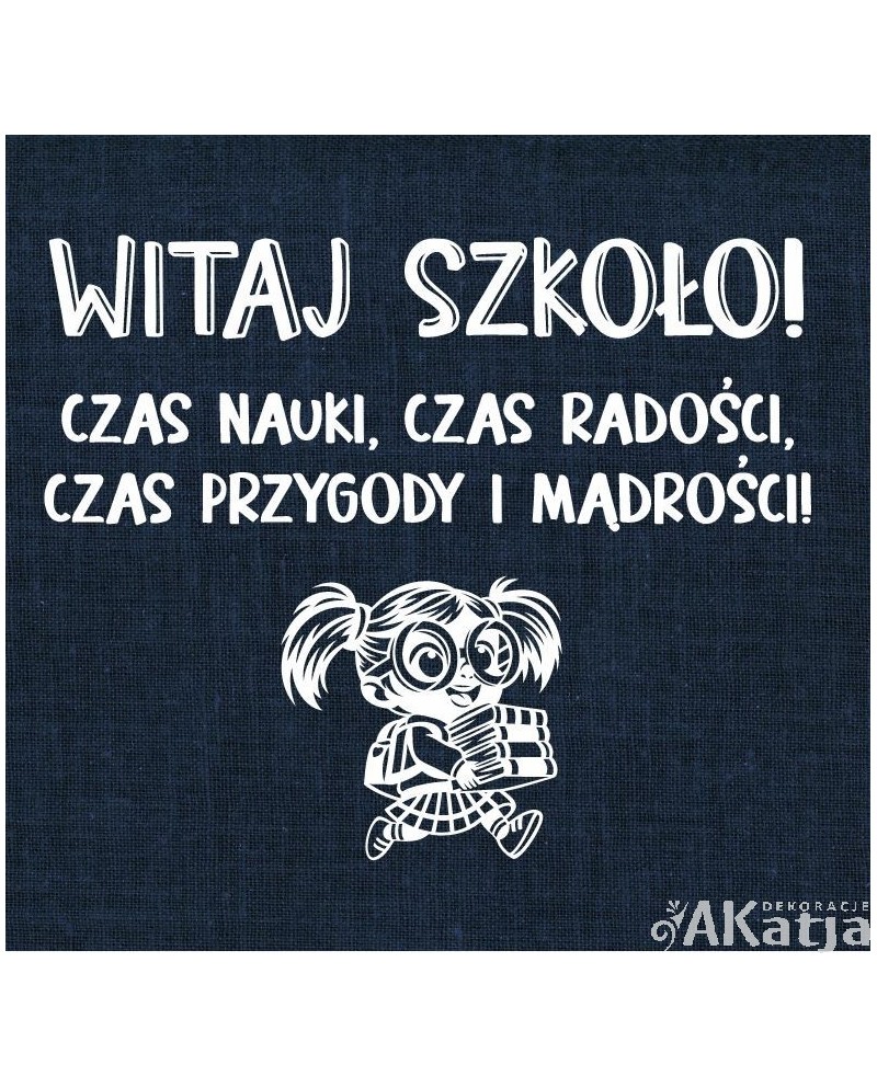 Witaj szkoło- wycinanka z kartonu