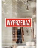 Naklejka pozioma: Wyprzedaż