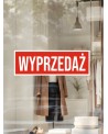 Naklejka pozioma: Wyprzedaż