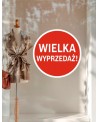 Naklejka okrągła: Wielka Wyprzedaż
