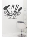 Naklejka na ścianę: Fryzjer damski