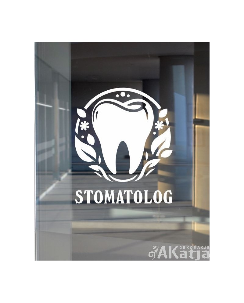 Naklejka samoprzylepna: Stomatolog