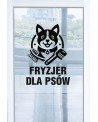 Naklejka samoprzylepna: Fryzjer dla psów