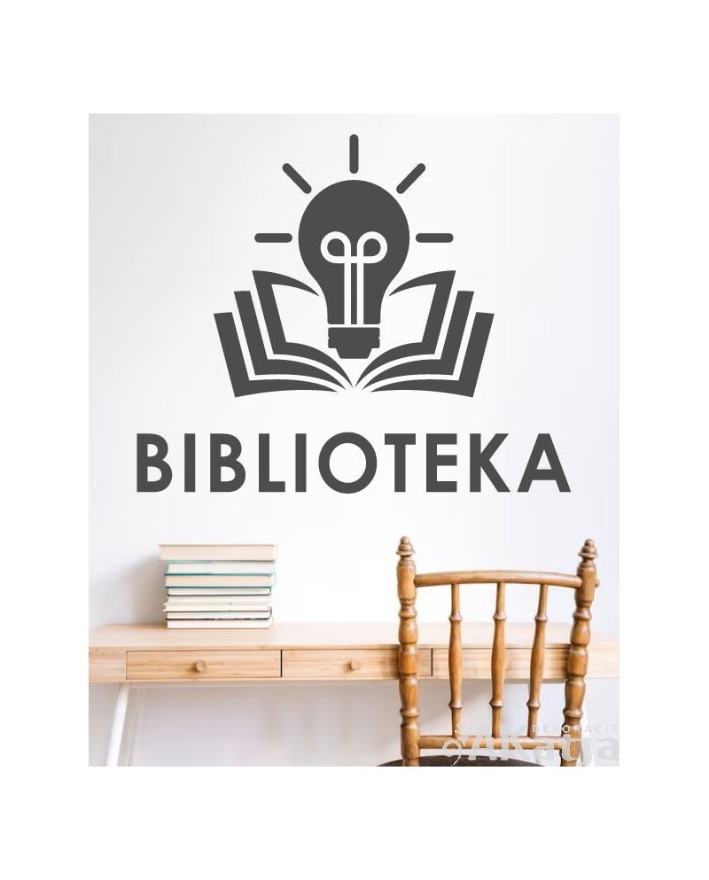 Naklejka ścienna: Biblioteka