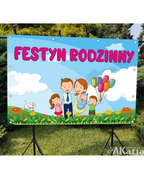 Festyn Rodzinny- baner do szkoły i przedszkola