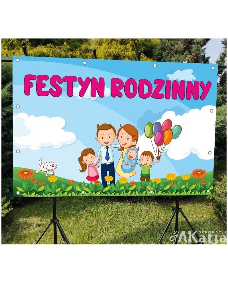 Festyn Rodzinny- baner do szkoły i przedszkola