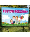 Festyn Rodzinny- baner do szkoły i przedszkola