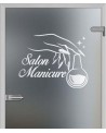 Naklejka mrożone szkło: Salon Manicure