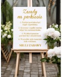 Naklejka ślubna: Zasady na parkiecie